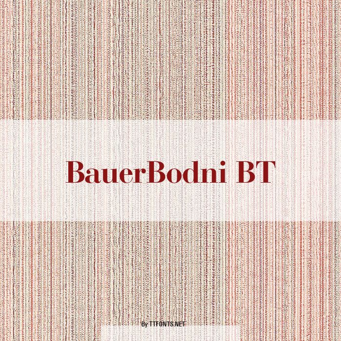 BauerBodni BT example